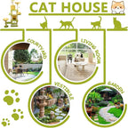 71 inch Flower Cat Tree, Multi-Level Cat Tower with Large Condo Removable Flower Cushion and Hammock, Tall Cat Tree for Indoor Large Cats Climbing, Scratching, and Play (Pink)