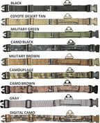 FDC Dog Tactical Collar with Leash Bungee Handle Heavy Duty Training Military Army Molle Width 1.5in Plastic Buckle TAG Hole Medium Large M, L, XL, XXL (XXL: Neck 20" - 24", Grey)