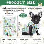 Saintrygo 10 Pcs Lovely Puppy Shirts Print Dog Clothes Breathable Summer Pet Cartoon Dog Shirt Clothes Sweatshirt for Puppy Cartoon Shirt Sweatshirt to Cat(Small)