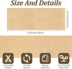 Cat Scratching Mat, Cats Scratch Furniture Protector Trimmable Self-Adhesive Carpet Mat DIY Cat Scratchers for Indoor Couch Wall Sofa Chair Cats Tree Shelves (118" x 15.75", Khaki)