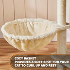 Topeakmart Cat Tree Cat Tower, Multi-Level Cat Condo Activity Center with Platforms Scratching Posts for Kittens Cats