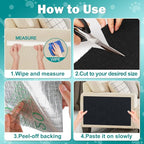 Bed Cat Scratcher Pad,47.2"x15.8"Cat Scratching Mat,Self-Adhesive Trimmable Anti Scratch Bed Couch Wall Corner Furniture Protector from Cat Claws,Easy Use for Carpet/Door/Post