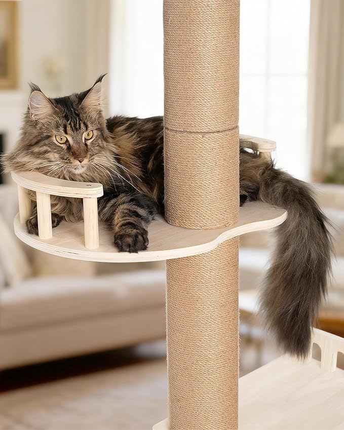 Large Perch Bed Replacement for Floor to Ceiling Cat Tree for Adult Cats Climbing Frame for Jump, Lookout, Play