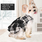 Dog Sweaters Dog Clothes for Small Dogs Boy Girl Fall Puppy Dress Warm Fleece Chihuahua Yorkie Teacup Doggie Sweaters Dresses Doggy Sweater for Small Dogs Girl Cat Outfit, Black, M