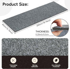 Anti Cat Scratch Furniture Protector,Durable Couch Protector from Cat Claws,Trimmable DIY Cat Scratch Carpet Mat for Leather,Sofa,Wall,Couch Corner and Cat Tower,78.7"x15.8"Self-Adhesive.(Light Gray)