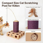 PAWISE Cat Scratcher – Reversible Cardboard Scratching Pad, Durable Cat Scratch Bowl & Bed, Interactive Scratcher for Indoor Cats & Kittens (8.6X8.6)