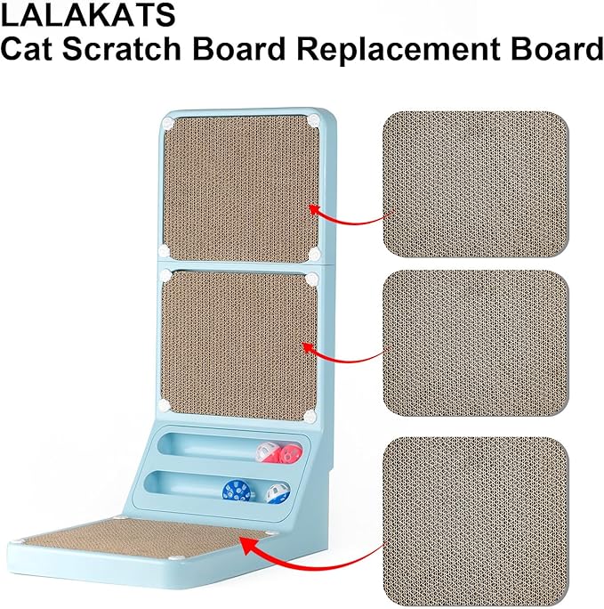 Scratcher Replacement Pads Cat Scratching Board L Shaped Cat Scratcher 3-Piece Combo Set 1
