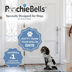PoochieBells Dog Door Bells for Potty Training, Quick & Easy Puppy Potty Training Method Included, Handcrafted in USA with Loud, Paw-Safe Bells, Wisteria