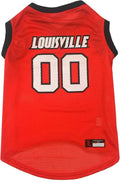 NCAA Basketball Pet Jersey LOUISVILLE CARDINALS Dog Jersey, Large