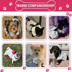 TAPBULL Dog Dresses, Fashionable Pet Dog Clothes with Heart Design, Cute Cat Birthday Dress Outfit (Pink/Red/Blue/Purple/Black 5-Pack), X-Small