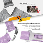 Removable Dog Seat Belt Harness for Car, 3 in 1 Pet Dog Car Seatbelt Leash, Retractable Restraint Secures to Vehicle Headrest & Adjustable Reflective Bungee Dog Seatbelt Tether, Purple and Black