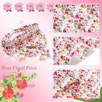 Elegant Little Tail Reversible Washable Cotton Dog Bandana - 1PC Triangle Kerchief Bib Scarf for Small, Medium & Large Dogs