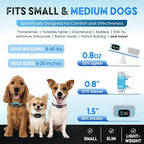 Bark Collar for Small Dogs 8-40 lbs – No Shock Anti Barking Collar with AI Chip – 3 Modes & 5 Sensitivity Levels – Waterproof, Rechargeable, Magnetic Charging – Humane, Effective Training (Blue)