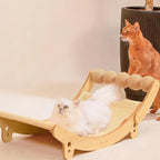 Cat Scratcher Bed - 31.5 inch Cat Scratching Pad with Large Cats Hammock Sisal Scratch Post Toy Ball,for Indoor Cats Scratching Pad, Protects Furniture,Kittens Gifts