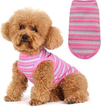 Elevate Your Pet's Comfort and Fashion: Premium 100% Cotton Rib Dog Shirt Vest for Small Breeds Like Chihuahuas, Yorkies, and Puppies .Year-Round Style with Tank-Style Puppy Attire White Medium