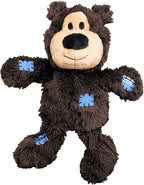 KONG Wild Knots Bears - Durable Dog Toys with Internal Knotted Ropes and Minimal Stuffing for Less Mess (Assorted Colors) (X Large (2 Pack))