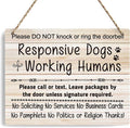 No Soliciting Sign For House, Do Not Knock Or Ring Doorbell, Do Not Knock Or Ring Doorbell, Rustic Hanging Sign For Front Door, Nursery Home Bedroom - f003