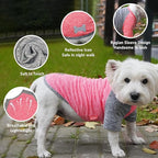 KYEESE 2Pack Dog Shirt with Sleeves, Lightweight Sun Protection Dog T Shirts for Small Medium Dogs, Breathable Pet Tank Top Reflective Dogs Clothes for Summer Outdoor Walking, Coral Red+Grey, XL