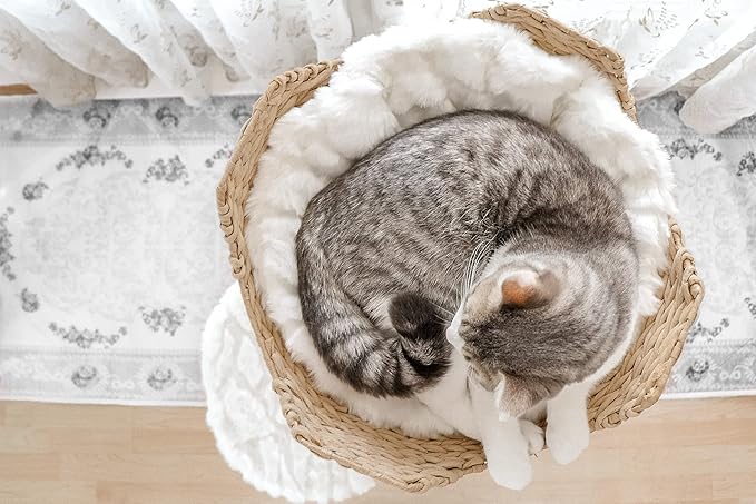 Mau Lifestyle White Uni Cat Tree, 43" H, 27 LBS