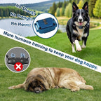 Small No Shock Dog Training Collar for Small Dogs 5-15lbs, Strong Vibrating Dog Collar Beep and Vibrate Only, Safe Lock Waterproof Rechargeable Vibration Collars for Dogs-No Prongs,Blue