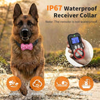 Dog Training Collar with Electric Shock Collar, Rechargeable & IPX7 Waterproof 3300FT Remote Dog Collar, 3 Training Modes (Beep, Vibration, Static Shock) for Small Medium Large (AM-003-B)