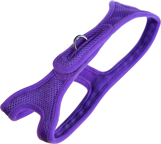 Velpro Mesh Pet Shoulder Harness Collar, 13"-14", Purple