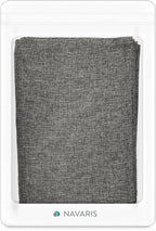 Navaris Cat Scratch Armrest Organizer - Sisal Furniture Protector Scratching Pad for Cats - Scratcher Mat Cover for Sofa Couch Armchair - Dark Gray