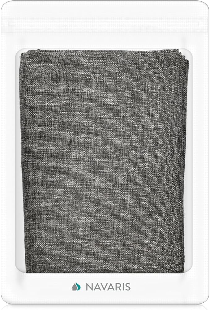 Navaris Cat Scratch Armrest Organizer - Sisal Furniture Protector Scratching Pad for Cats - Scratcher Mat Cover for Sofa Couch Armchair - Dark Gray