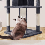 Topeakmart Cat Tree 76inch, Large Cat Tower with Condo Scratching Post for Inoor Cats Play Rest