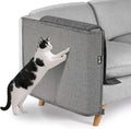 NATUYA Cat Scratch Furniture Couch Protector - Large Sisal Cat Scratching Pad Sofa Corner Arm Shield, Cat Scratcher for Sofa (All Gray, Right)