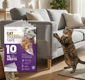 CLAWGUARD Cat Training Tape Sheets – 10 XL (17x11.5 in) Double-Sided Anti Scratch Shields – Cat Scratch Furniture Protector for Sofa, Couch & Surfaces