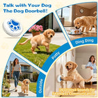 ChunHee Dog Bells to Go Outside – Bell for Dogs to Ring to Go Potty | Dog Door Bell with 5 Adjustable Volume & 36 Ringtones | Chew-Proof Dog Potty Bell | Bells for Dog Training to Go Outside