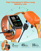 Jugbow Electronic Dog Training Collar with Wristband Remote, 3300FT Range, IPX8 Waterproof, 24H Time Display, Vibration & Beep Modes for Dogs 10-120 lbs