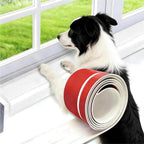 Window Still Protector from Dog Cat Scratching L-Shape Cuttable Self-Adhesive for Furniture Edge Door Wall Protection（White5.43×78.7Inchs）