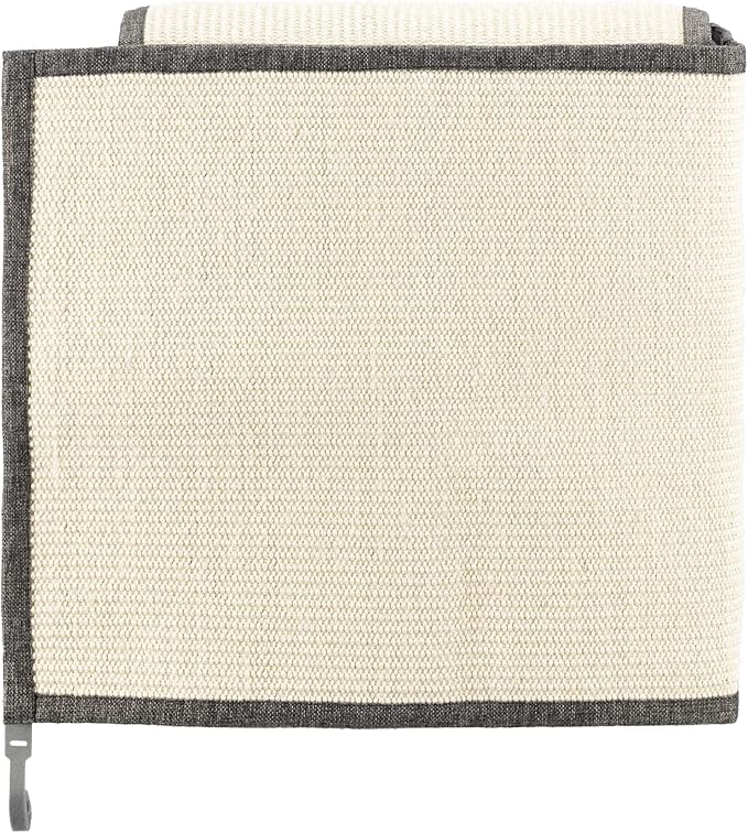 Navaris Cat Scratch Mat Sofa Protector - Linen and Sisal Furniture Protector Scratching Pad for Cats - Scratch Carpet of Couch, Sofa, Chair