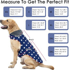 Dog Coat, Waterproof Dog Winter Jacket with Pocket, Reflective Adjustable Pet Snow Vest, Warm Cozy Fleece Sweater for Small Medium Extra Large Dogs - American Flag, XS