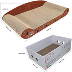 Cat Scratcher 24 Inch Cat Scratching Sofa Bed & 16" Lounge Box with Scratch Pad - Durable Cat Scratchers for Indoor Cats to Protect Your Furniture