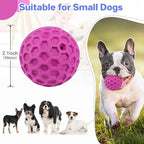 Tough Squeaky Dog Balls Puppy Toys, Interactive Dog Toys for Small Dogs, Puppy Chew Toys for Teething and Relax, Dogs Chew Toy Small Balls Dog Toys for Small Breed, Outdoor Dog Toy for Dogs