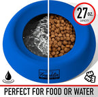 Franklin Pet Supply Co. Travel Pet Silicon Bowl 27oz. – No Spill – BPA Free – Splash Proof – Portable Car Design