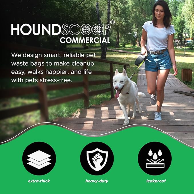 800 Count Pull-Strap Header Pet Waste Bags, 8 Header Packs of 100 Bags, Dog Waste Station Bags for HOA, Residential, XL and Strong, Easy Single Pull for Poop Station Dispensers