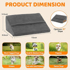 Dog Ramp for Stairs for Small & Senior Dogs and Cats, Non-Slip Foam Indoor Pet Ramp with Self-Sticky Pads, Dog Ramp for Stairs Inside House(Dark Gray, 6 Pack)