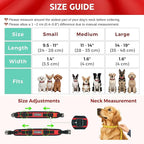 Comfort Fit Dog Collar, Anti-Choke Neck Safe Dog Training Collar, Wide Padded, Breathable, Adjustable with Dual D-Rings, Soft Cushion Neck Protector for Dogs (M, Red)