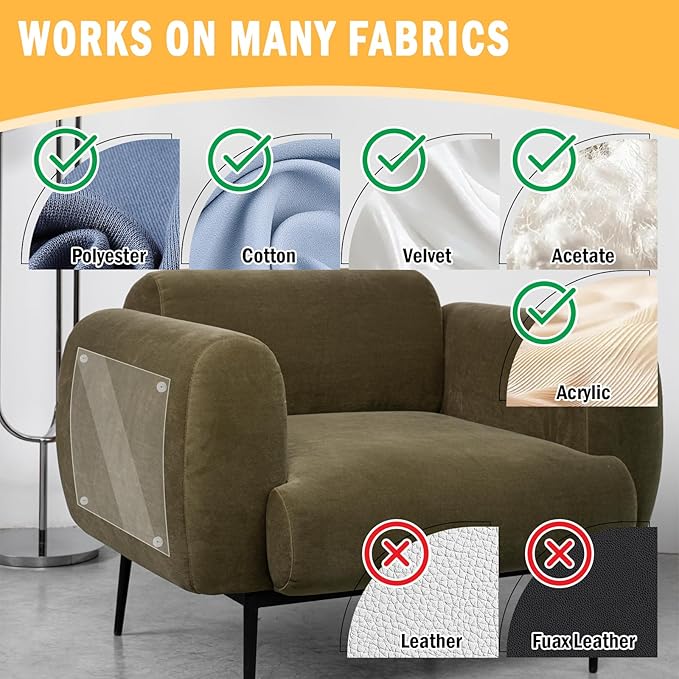 20 PCS Anti-Cat Scratch Furniture Protector with Pins, Designed for Leather Furniture, Anti Scratch Cat Couch Protector from Cats Claws with Scissors and Scraper, Cats Scratch Deterrent for Furnitures