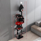 NUNU LAB 88'' H Tall Gothic Cat Tree, Cat Condo, Cat Tower
