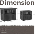 Dog House - Resin Outdoor Dog Kennel with Ventilated Design, Waterproof Dog Bed Shelter for Backyard, Garden & Patio