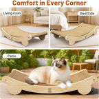 Ordora Extra Large Cat Scratcher: 31.5 inch Cat Scratch Pad&Bed Lounge for Indoor Cats - Modern Cats Furniture for Scratching and Resting