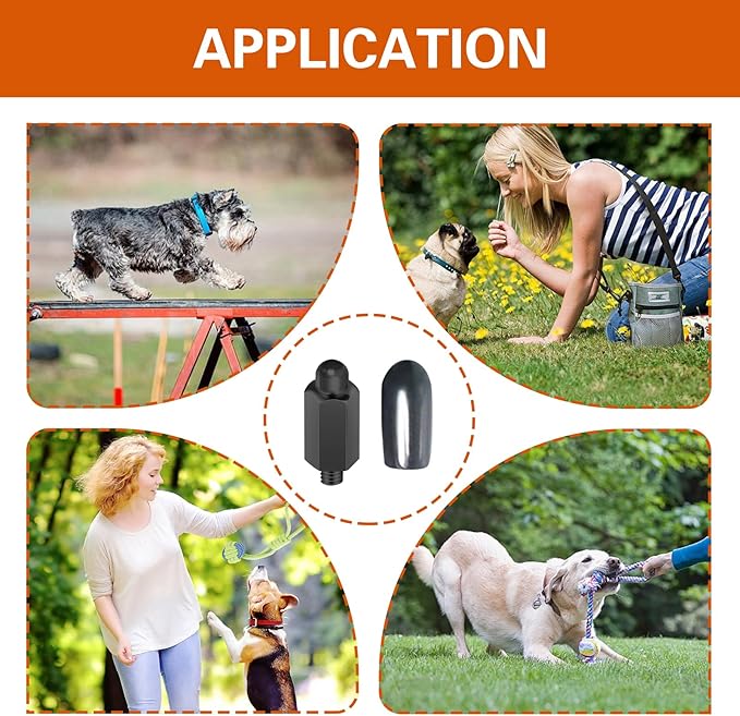 20 PCS Extra Contact Points Replacement Part for Dog Training Collars Dog Shock Collar Replacement Prong with Rubber Tip Extra Silicone Cover for Pet Training Collar Replacement Parts (Black 10 Pairs)
