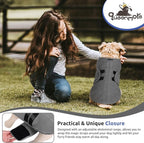 Queenmore XL Dog Sweaters, Soft Fleece Vest Pullover Dog Jacket with Leash Hole, Warm Winter Dogs Clothes Cold Weather Doggy Dachshund Sweater for Large Dogs Cats Boy or Girl (Grey, XL)