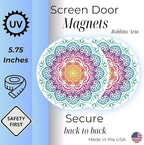 Screen Door Magnets Double Sided – Keep People, Kids, and Dogs from Running into a Screen Door. Saver - Robbins Aria Mandala
