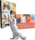 Art Cat Scratching Pad,Wall Scratcher for Indoor Cats - 16.54x11.81x1.18 Inches, Double-Sided Use, Cat Cardboard Scratcher Fits All Breeds & Sizes, Easy to Install,Cat Gifts